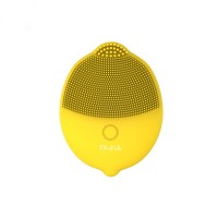 2021 Hot Sale On Amazon Oem & Odm Support Lemon Appearance Deep Portable Pore Clean Silicone Facial Cleansing Brush